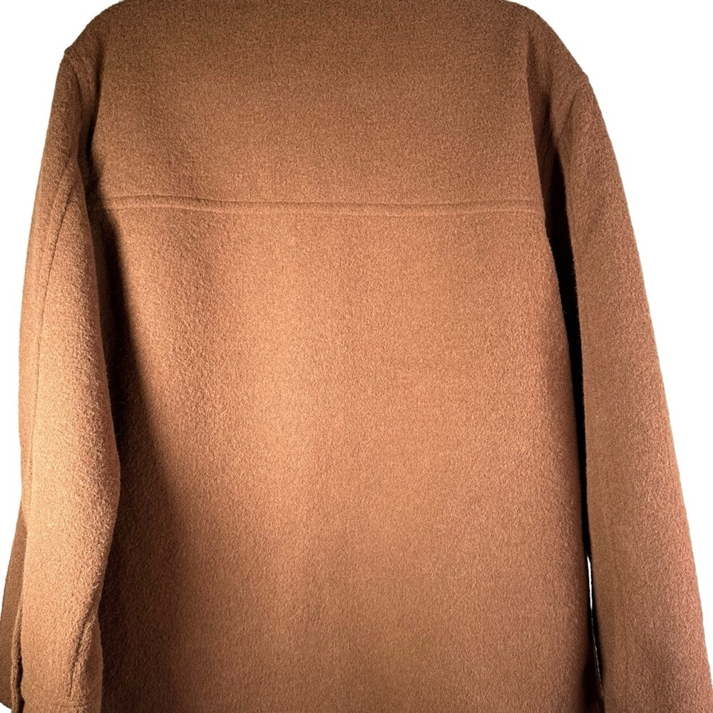 Joie Camel Colored Button Up Shacket, Size Xl - image 4